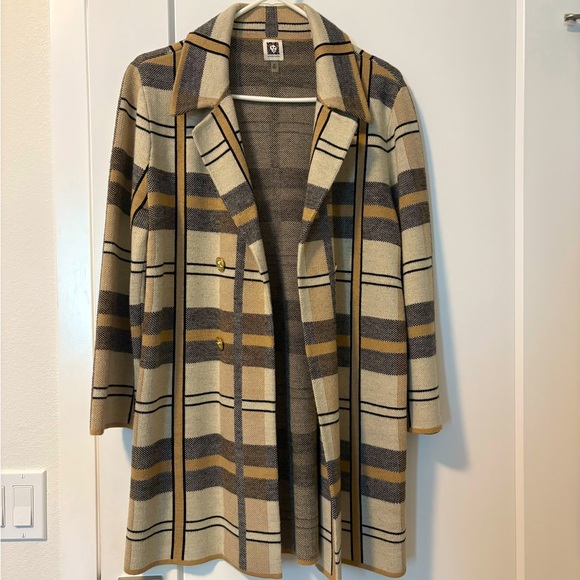 Stylish Plaid Women's Coat - Picture 1 of 4